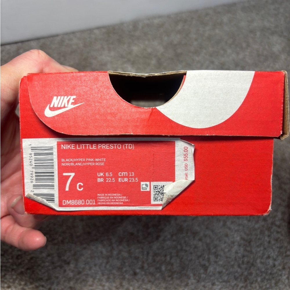 Nike Little Presto TD Green Strike Baby Toddler Shoes Boys Size 7C - Picture 4 of 9